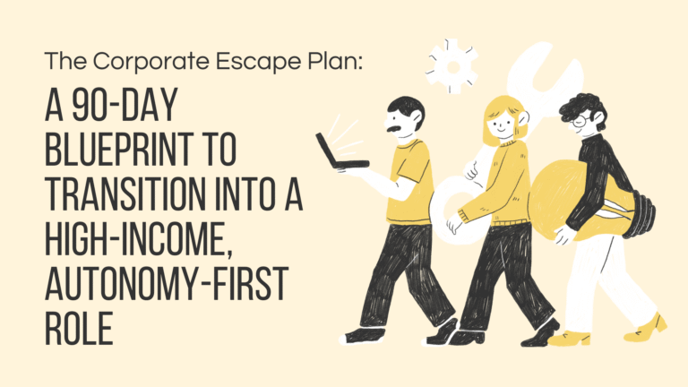 A 90-Day Blueprint to Transition into a High-Income, Autonomy-First Role